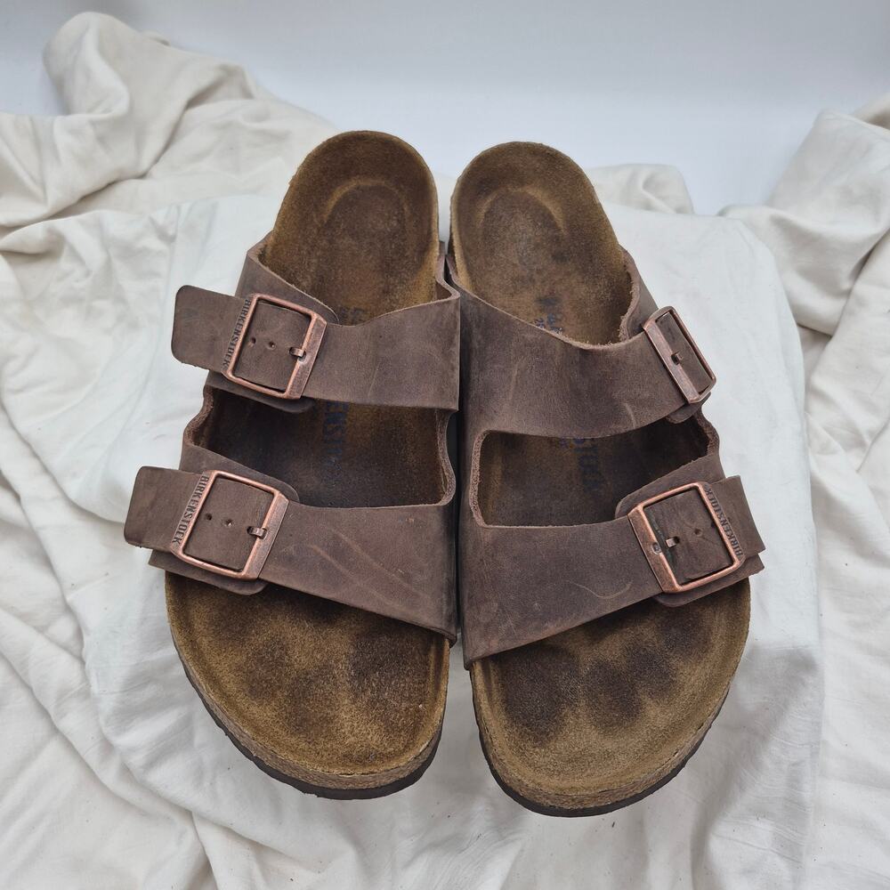Birkenstock Arizona oiled Leather Brown Men's SZ EU 44 US 11-11.5